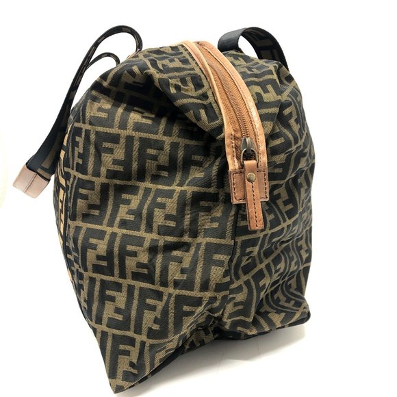 FENDI 7VS071 Zucca pattern tote bag, handbag, Boston canvas, leather, women's... - Picture 4 of 12